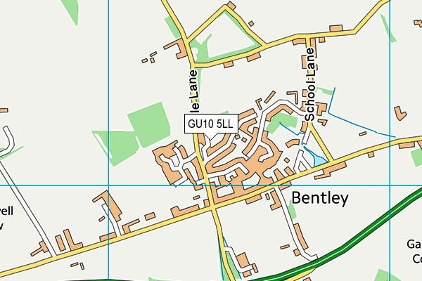 GU10 5LL map - OS VectorMap District (Ordnance Survey)