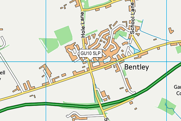 GU10 5LP map - OS VectorMap District (Ordnance Survey)