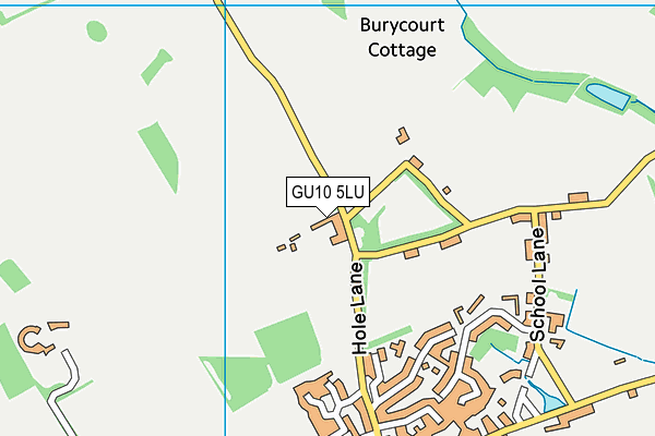 GU10 5LU map - OS VectorMap District (Ordnance Survey)