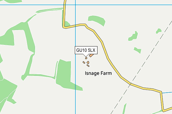 GU10 5LX map - OS VectorMap District (Ordnance Survey)