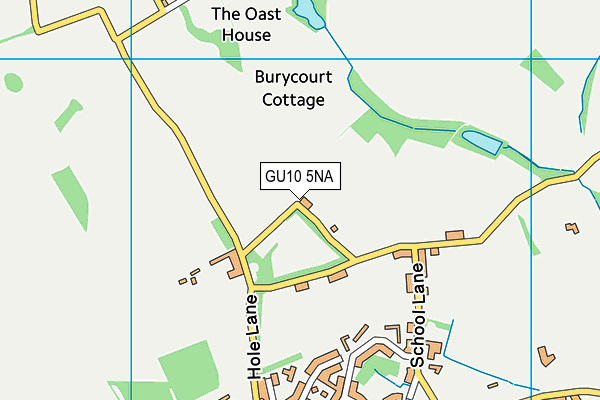 GU10 5NA map - OS VectorMap District (Ordnance Survey)