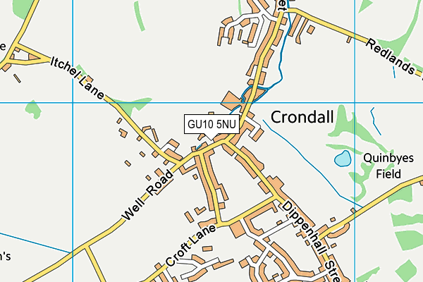 GU10 5NU map - OS VectorMap District (Ordnance Survey)