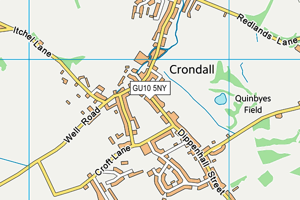 GU10 5NY map - OS VectorMap District (Ordnance Survey)