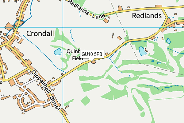 Oak Park Golf Club (Closed) map (GU10 5PB) - OS VectorMap District (Ordnance Survey)