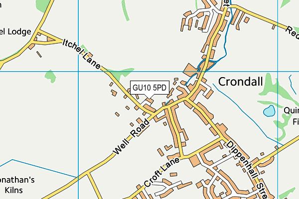 GU10 5PD map - OS VectorMap District (Ordnance Survey)