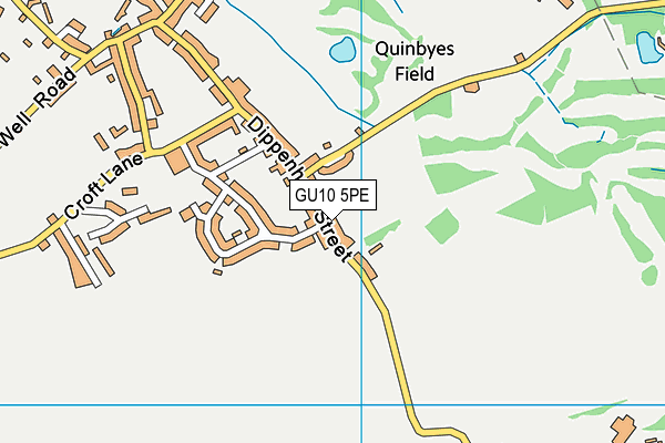 Farnham Road Recreation Ground map (GU10 5PE) - OS VectorMap District (Ordnance Survey)