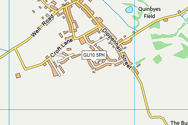GU10 5PH map - OS VectorMap District (Ordnance Survey)