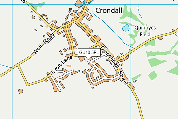 GU10 5PL map - OS VectorMap District (Ordnance Survey)