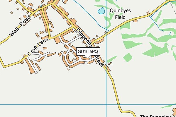 GU10 5PQ map - OS VectorMap District (Ordnance Survey)