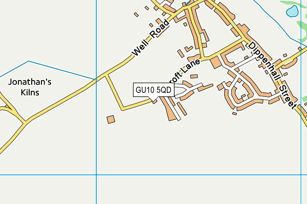 GU10 5QD map - OS VectorMap District (Ordnance Survey)