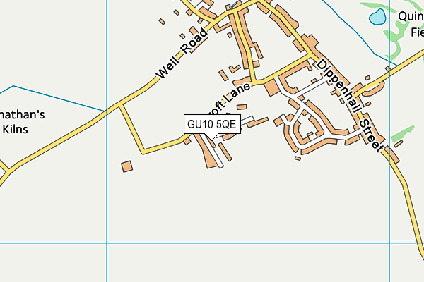 GU10 5QE map - OS VectorMap District (Ordnance Survey)