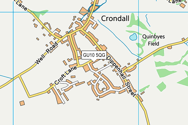 Crondall Primary School map (GU10 5QG) - OS VectorMap District (Ordnance Survey)