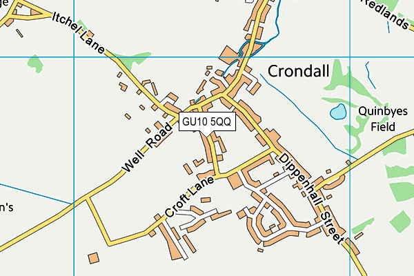 Map of OAK PARK CLINIC CRONDALL LTD at district scale