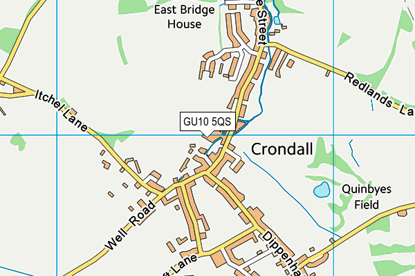 GU10 5QS map - OS VectorMap District (Ordnance Survey)