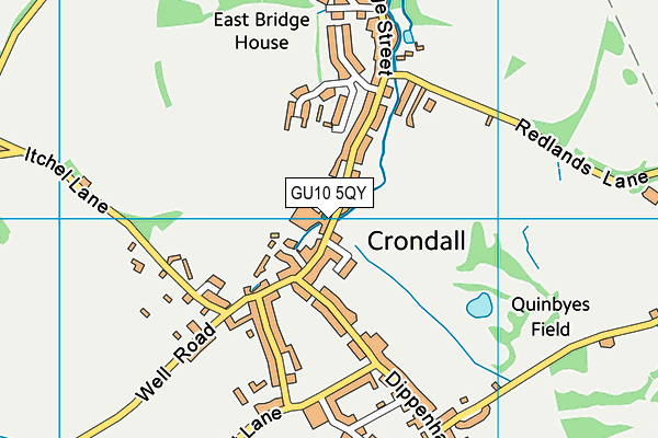 GU10 5QY map - OS VectorMap District (Ordnance Survey)