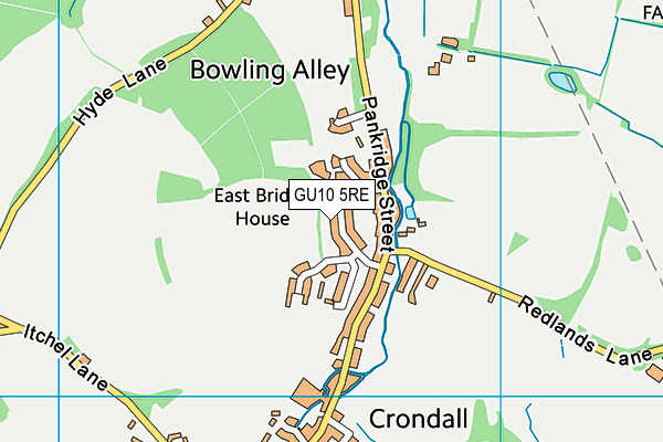 GU10 5RE map - OS VectorMap District (Ordnance Survey)