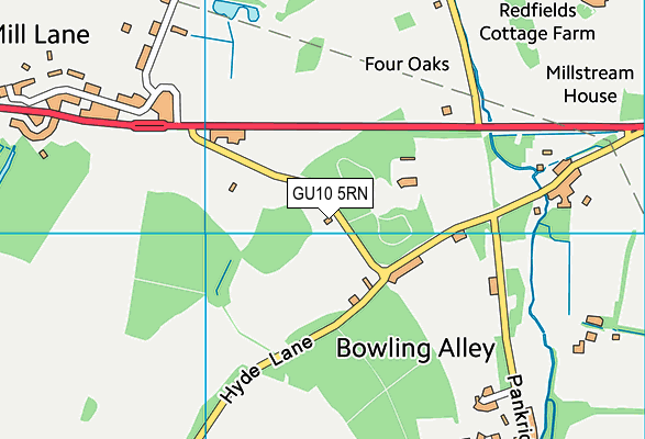 GU10 5RN map - OS VectorMap District (Ordnance Survey)