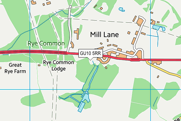 GU10 5RR map - OS VectorMap District (Ordnance Survey)