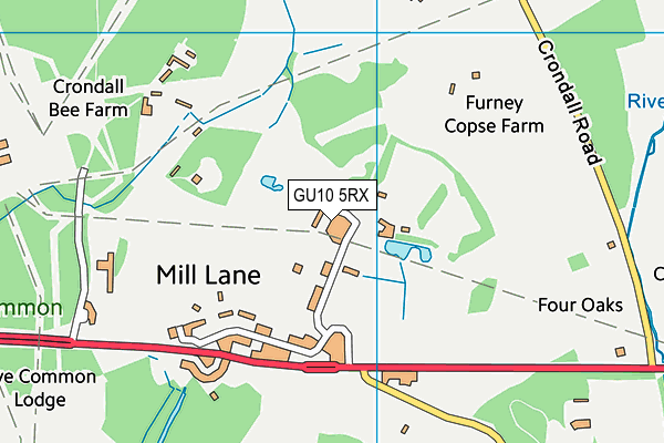 GU10 5RX map - OS VectorMap District (Ordnance Survey)