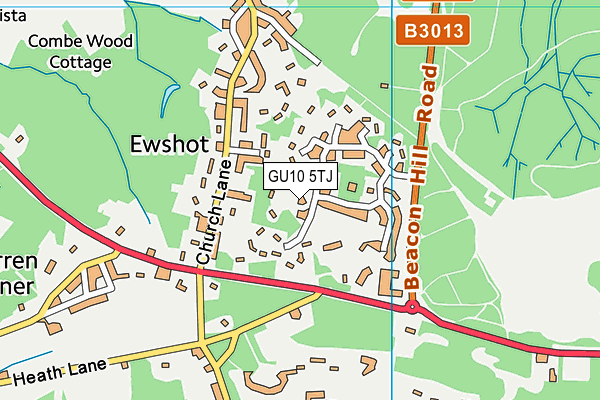 GU10 5TJ map - OS VectorMap District (Ordnance Survey)