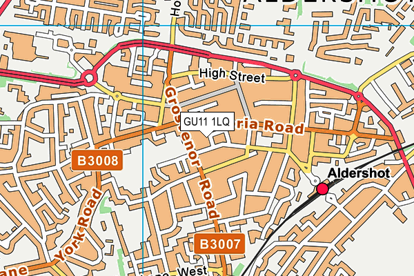 GU11 1LQ map - OS VectorMap District (Ordnance Survey)