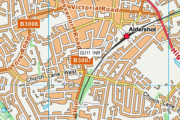 GU11 1NR map - OS VectorMap District (Ordnance Survey)