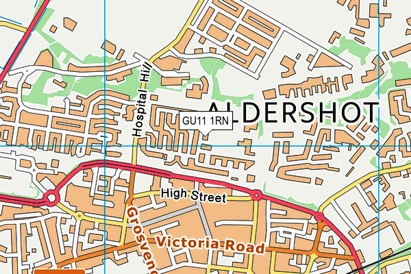 GU11 1RN map - OS VectorMap District (Ordnance Survey)