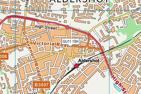 GU11 1SH map - OS VectorMap District (Ordnance Survey)