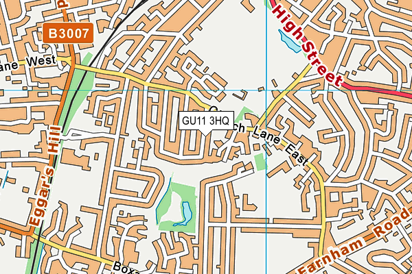 GU11 3HQ map - OS VectorMap District (Ordnance Survey)