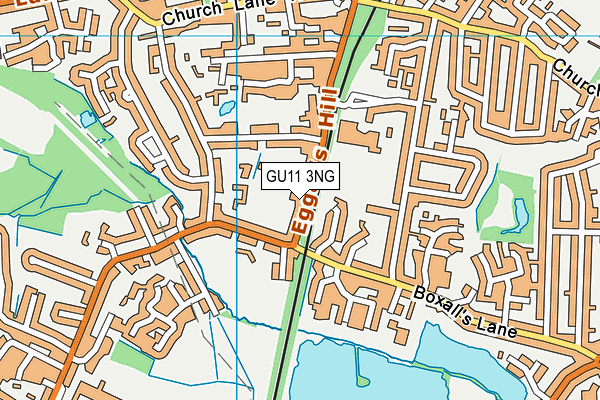 GU11 3NG map - OS VectorMap District (Ordnance Survey)