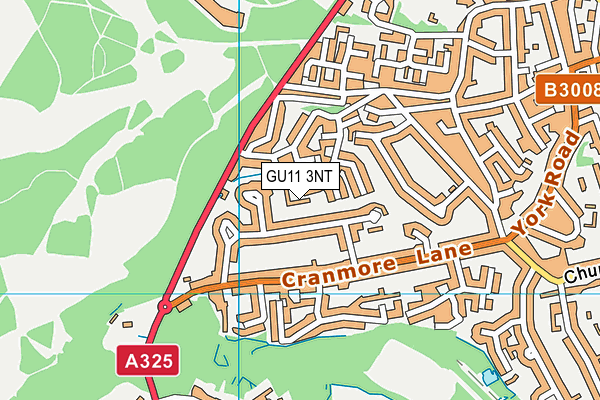 GU11 3NT map - OS VectorMap District (Ordnance Survey)