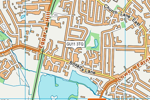 GU11 3TQ map - OS VectorMap District (Ordnance Survey)