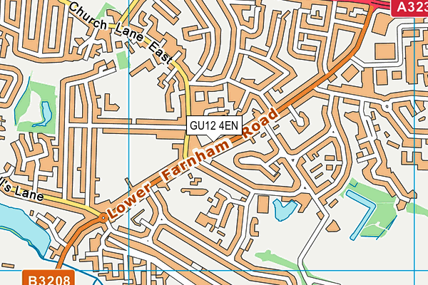 GU12 4EN map - OS VectorMap District (Ordnance Survey)