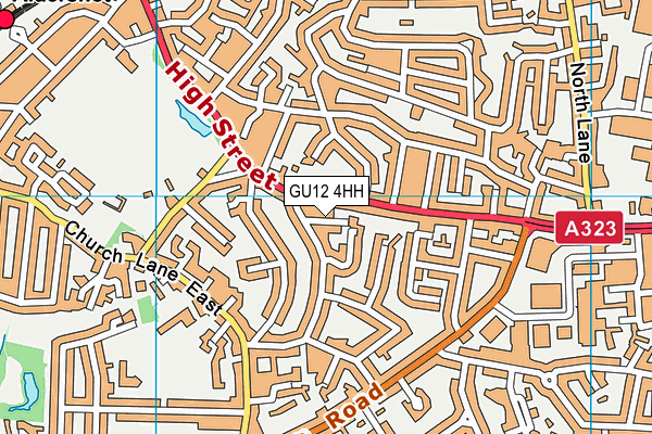 GU12 4HH map - OS VectorMap District (Ordnance Survey)