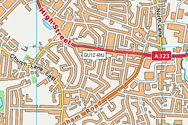 GU12 4HJ map - OS VectorMap District (Ordnance Survey)