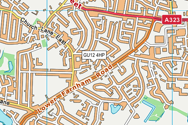 GU12 4HP map - OS VectorMap District (Ordnance Survey)
