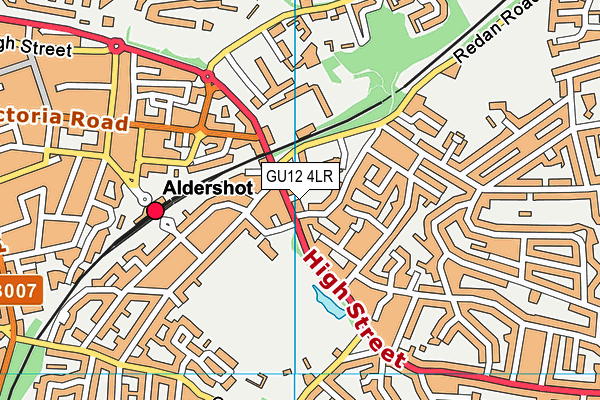 GU12 4LR map - OS VectorMap District (Ordnance Survey)