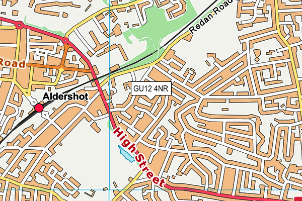 GU12 4NR map - OS VectorMap District (Ordnance Survey)