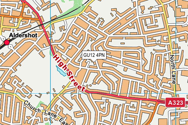 GU12 4PN map - OS VectorMap District (Ordnance Survey)