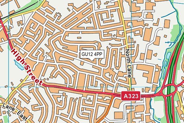 GU12 4PP map - OS VectorMap District (Ordnance Survey)