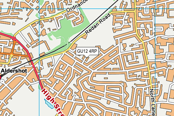 GU12 4RP map - OS VectorMap District (Ordnance Survey)