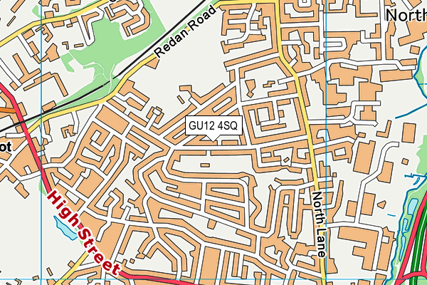 GU12 4SQ map - OS VectorMap District (Ordnance Survey)