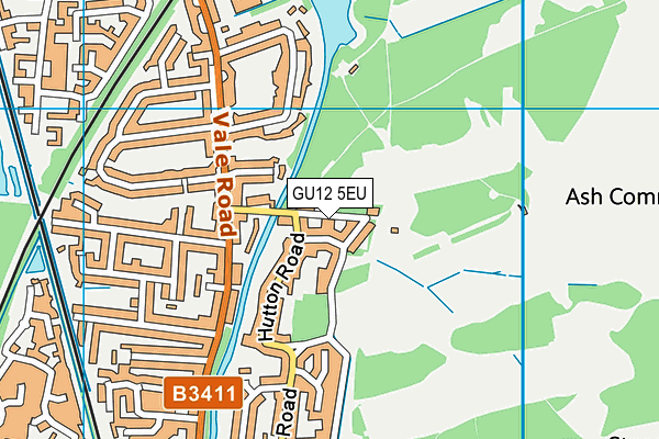 GU12 5EU map - OS VectorMap District (Ordnance Survey)