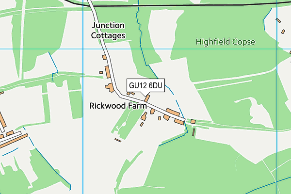 GU12 6DU map - OS VectorMap District (Ordnance Survey)