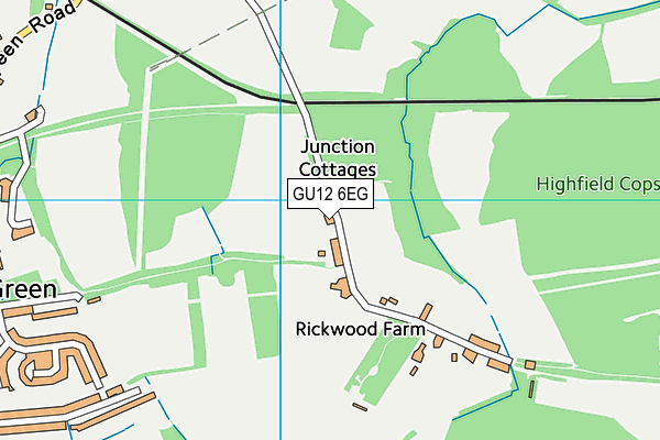 GU12 6EG map - OS VectorMap District (Ordnance Survey)