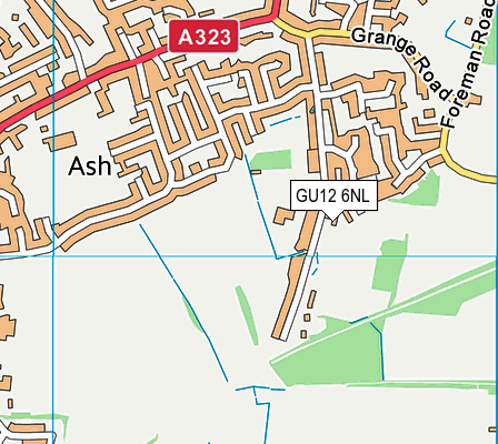 GU12 6NL map - OS VectorMap District (Ordnance Survey)