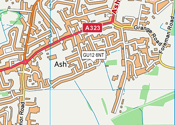 GU12 6NT map - OS VectorMap District (Ordnance Survey)