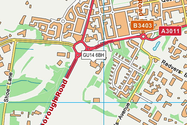 Wavell Campus Leisure map (GU14 6BH) - OS VectorMap District (Ordnance Survey)