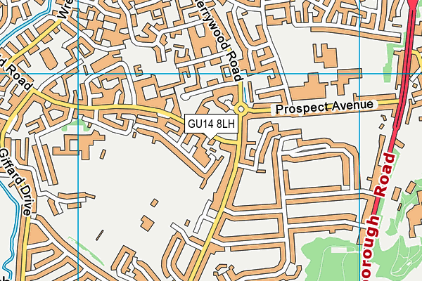 Cherrywood Community Primary School map (GU14 8LH) - OS VectorMap District (Ordnance Survey)