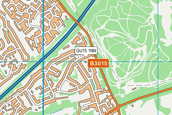GU15 1NN map - OS VectorMap District (Ordnance Survey)